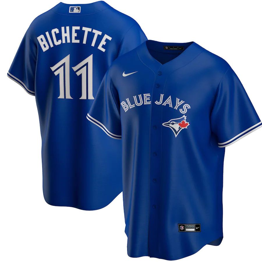 Mens Toronto Blue Jays 11 Bo Bichette Nike Royal Alternate Replica Player Name MLB Jerseys